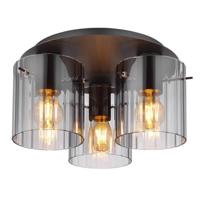 Globo PlafondlampTulivar design smoke glas 3-lichts - 15904-3D - thumbnail