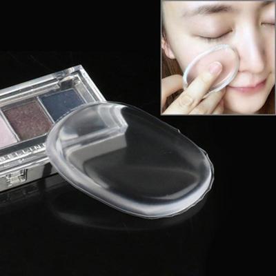 Quadrangle vormige grote schoonheid gezichts make-up transparante Silicone glad poeder crème Puff(Transparent)