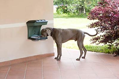 Bama pet hondenvoederbak 48x27x42 cm groen