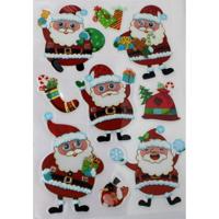 Peha Stickers Kerstman Junior 25 X 14,5 Cm Folie Rood - thumbnail