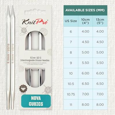 Knitpro Nova Cubics verwisselbare naaldpunten 6mm