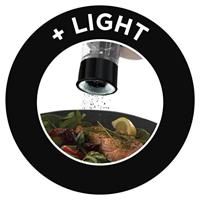 Zout- en pepermolenset - RUSSELL HOBBS - 28010-56/RH - Fijne of grove maling - LED-lampje - Zwart - thumbnail