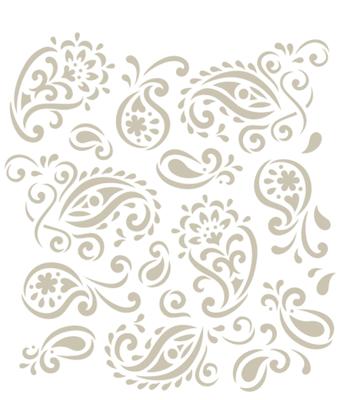 FolkArt • lasergesneden stencil paisley delight