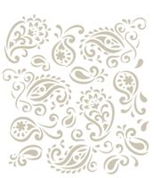 FolkArt • lasergesneden stencil paisley delight - thumbnail