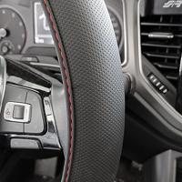 Simoni Racing Stuurwielhoes Soft Skin (elastisch) Zwart/Rood Kunstleer SRCVT56R - thumbnail