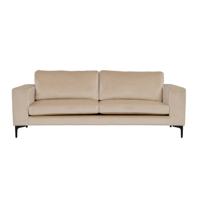 Nohr 3-zits Bank 'Laqueta' Velvet, kleur Beige - thumbnail