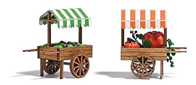 Busch 1826 H0 marktkarren met pompoen & sla Bouwpakket