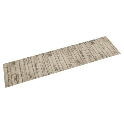 VidaXL Keukenmat wasbaar hekprint 60x300 cm fluweel