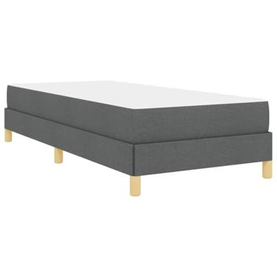 Boxspring bed Donkergrijs en Bruin 90 x 200 cm
