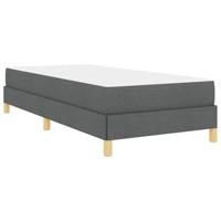 Boxspring bed Donkergrijs en Bruin 90 x 200 cm - thumbnail