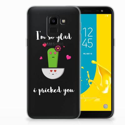 Samsung Galaxy J6 2018 Telefoonhoesje met Naam Cactus Glad