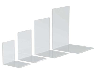 Boekensteun maul 16x15x21cm acryl glashelder