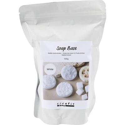 Creativ Company Witte zeep basis, granules, 500 gr/ 1 doos