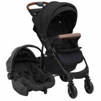 Kinderwagen 3-in-1 staal antracietkleurig - thumbnail
