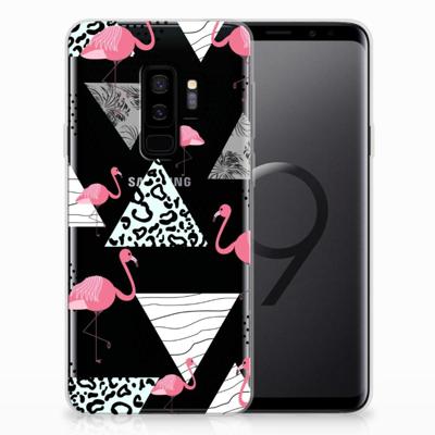 Samsung Galaxy S9 Plus | TPU Hoesje | Flamingo Triangle