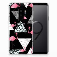 Samsung Galaxy S9 Plus | TPU Hoesje | Flamingo Triangle - thumbnail