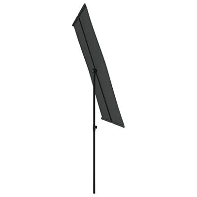 VidaXL Parasol met aluminium paal 2x1,5 m antracietkleurig
