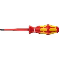 Wera 165 iS PZ/S VDE geïsoleerde Schroevendraaier voor PlusMinus-Schroeven, kling met gereduceerde diameter, PZ/S # 1 x 80 mm - 1 stuk(s) -