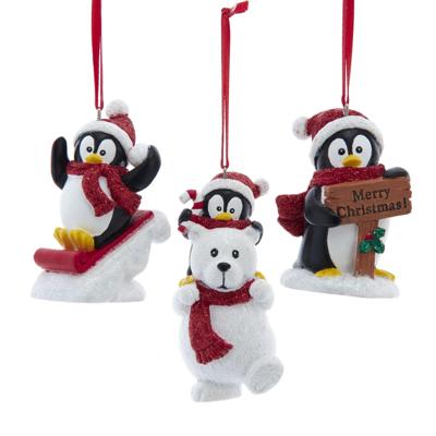 Resin pinguin 3A 9 cm ornament Kurt S. Adler - Kurt s adler