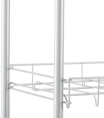 Metaltex shoe schoenenrek 8 etages 64x23x165 cm wit