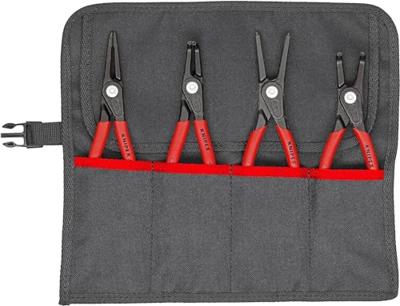 Knipex Precisie-borgringtangenset | 4-delig in roltas | 19-60 mm | 1 stuk - 00 19 57 V01 00 19 57 V01