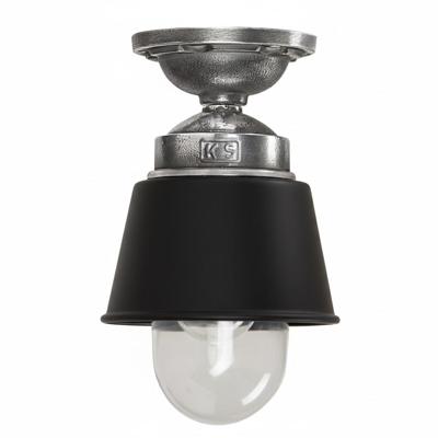 Plafondlamp Kostas zwart aluminium E27 binnen en verandalamp Plafondlamp Kostas zwart aluminium E27 binnen en verandalamp