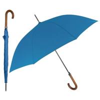 Perletti paraplu automatisch 65 x 103 cm polyester/hout blauw - thumbnail