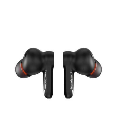 beyerdynamic AMIRON 100 draadloos oordopjes met ruisonderdrukking, 27 uur batterijduur, transparantiemodus, Bluetooth® 5.3, compact ontwerp in zwart