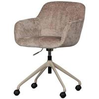 WOOOD Bureaustoel 'Morros' Chenille, kleur Taupe - thumbnail