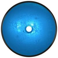 VidaXL Wasbak 42x14 cm gehard glas blauw - thumbnail