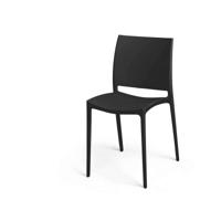 Stoel Gift Decor Zwart Polypropyleen 41 x 79 x 46 cm - thumbnail