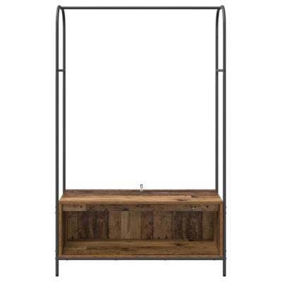 Kledingrek met opslag Bruin 100 x 44 x 160 cm Bewerkt hout