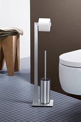 Zack Linea Toiletbutler 73X16.8X12.7cm Mat Gesatineerd RVS 40382 Zack Linea Toiletbutler 73X16.8X12.7cm Mat Gesatineerd RVS 40382