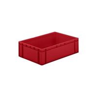 LA-KA-PE Transportstapelbak | L600xB400xH175mm | rood PP | zijwanden gesloten | 1 stuk - TK600/175-0 ROT TK600/175-0 ROT - thumbnail
