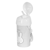 Fles met deksel en rietje Miffy Niebla Grijs PVC 500 ml - thumbnail