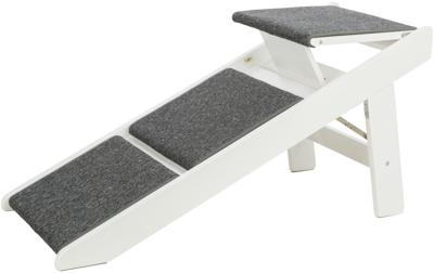 TRIXIE LOOPPLANK MET UITKLAPBARE TREDEN MDF WIT 44X106X46 CM TRIXIE LOOPPLANK MET UITKLAPBARE TREDEN MDF WIT 44X106X46 CM