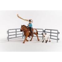 Schleich Farm World Team Roping met Cowgirl - thumbnail