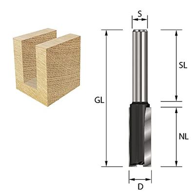 ENT Groeffrees HM 15x20x52mm, Kolf 8mm - 7910390