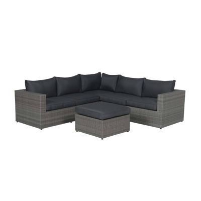 Cayman II loungeset 4-delig organic grey / donker antraciet Cayman II loungeset 4-delig organic grey / donker antraciet