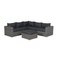 Cayman II loungeset 4-delig organic grey / donker antraciet - thumbnail