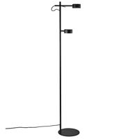 Staande leeslamp zwart &apos;Clyde&apos; led leeslamp 138cm - thumbnail