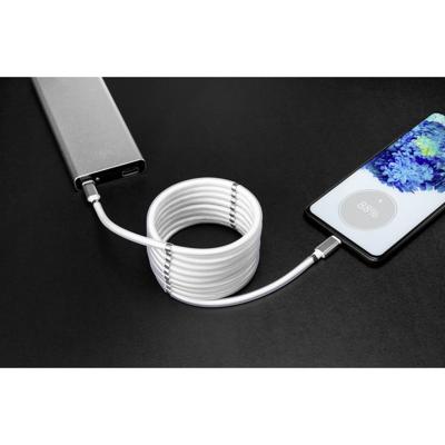 Renkforce TO-6886785 USB-kabel USB 2.0 USB-C stekker, USB-C stekker 2.00 m Wit Vergulde steekcontacten