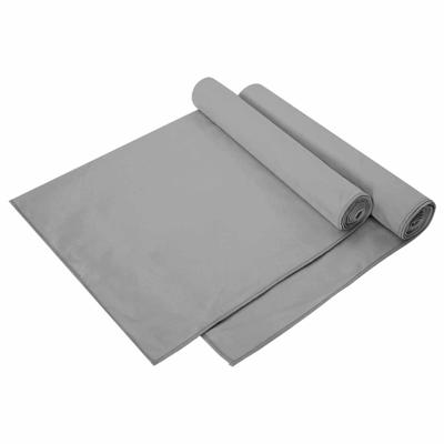 VidaXL Sporthanddoeken 2 pcs donkergrijs 140 x 70 cm