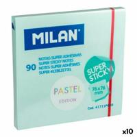 Zelfklevende briefjes Milan Pastelblauw 76 x 76 mm (10 Stuks) - thumbnail