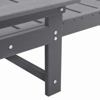 Ligstoel 2 pcs Lichtgrijs 195,5 x 53 x 98,5 cm Polyetheen - thumbnail