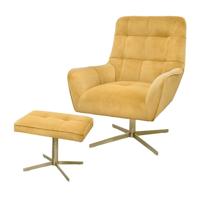 Riverdale Fauteuil Maylin goud 101cm draaibaar - thumbnail