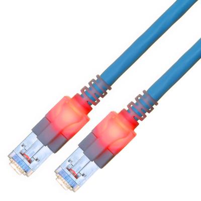 EasyLan S/FTP DualBoot LED Kabel Cat.6 (Class E), LSOH, blauw, 3 m