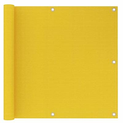 Balkonscherm 90x300 cm HDPE geel