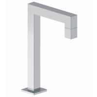 Donn Toiletkraan Staand Hoekig Vierkant Chroom Aqua Splash - thumbnail