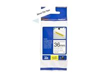 Brother TZe-S261 Labeltape extra sterk klevend Tapekleur: Wit Tekstkleur: Zwart 36 mm 8 m - thumbnail